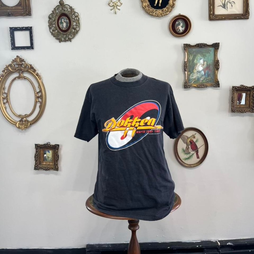 Vintage Dokken "World Tour 1995" Graphic Band T-Shirt – Black Rock Tee